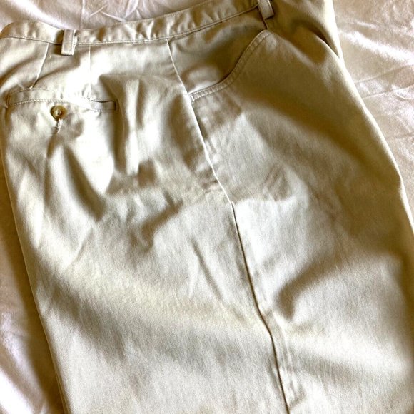 SAMANTHA Khaki Women's Pants - Size 16M - Straight Leg-Flat Front-High Waisted - Picture 5 of 5